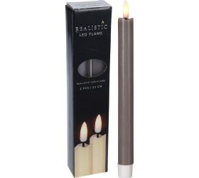 Sviečka led večerná 23cm sivá ax5434590