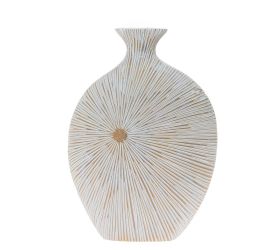 Váza polyrez s 22x11x30cm biela