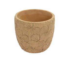 Obal kvety keramika 13.8*13.8*12.8 hnedý