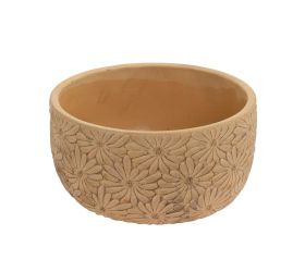 Obal kvety keramika 20.8*20.8*10.8 béžový