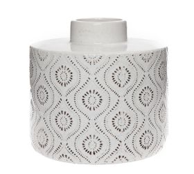 Váza ornament biela keramika 16.5*16.5*15.5cm