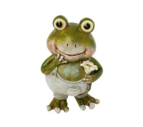 Žaba v nohaviciach polyrez 6x4,5x9cm