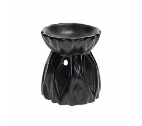 Aromalampa vzor porcelán 8x9cm čierna