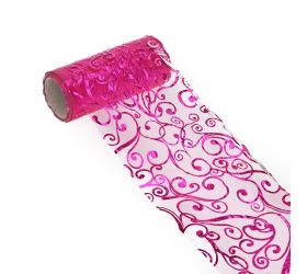 Organza ružová 12cmx10y