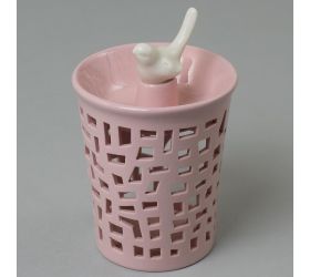 Aromalampa keram. biela s doplnkom