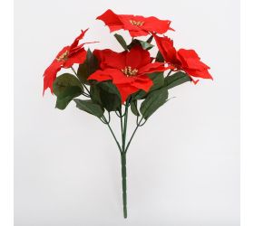 Kytica vianočná ruža červená 40cm
