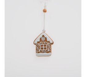 Záves perníkový domček hne/bie poly 5*6*0,7cm