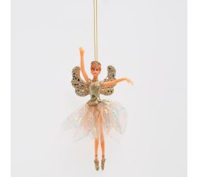 Záves baletka zlatá plast 18cm