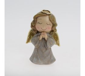 Anjel modliaci siv/zla poly 8*6*9cm