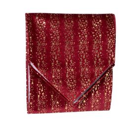 Vian. štóla na stôl vz. hviezdy bord/zla zam/textil 32*150cm