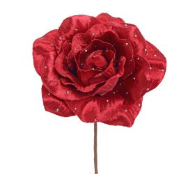 Zápich ruža bordová 21cm