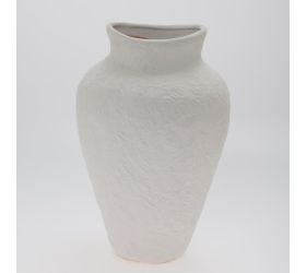 Váza biela porcel. 20,2*19,3*31cm