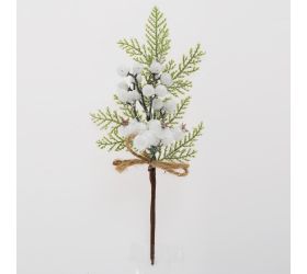 Zápich tuja,biele bobule, ľad 26cm