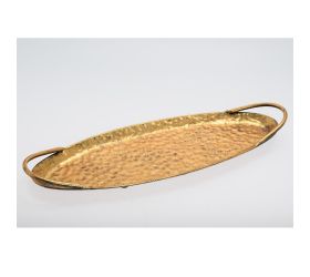 455fl/s tácka oválna zlatá kov m 54*18*3/6cm