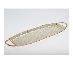 456fl/s tácka hranatá strieb. kov m 64,5*19*3,5cm