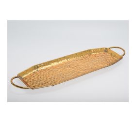 457fl/s tácka hranatá zlatá kov m 64,5*19*3,5cm