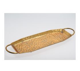 457fl/s tácka hranatá zlatá kov s 55*16,5*3,5cm