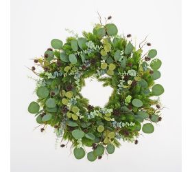 Veniec čečina, mix eucalypt 55cm
