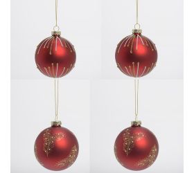 Vian. gule čer/zla sklo s/4 8cm