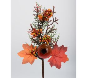 Zápich granátové jablko, listy, bobule or/čer 30cm