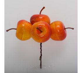 Zápich jabĺčka žlt-oranžové s/4 13cm