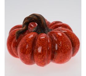 Tekvica červeno-oranžová poly 19*18*11cm