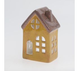 Domček na čajovku hne/žlt 8,4*6,3*12,5cm