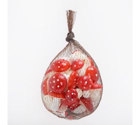 Muchotrávky v sietke polyst. s/30 3/4cm