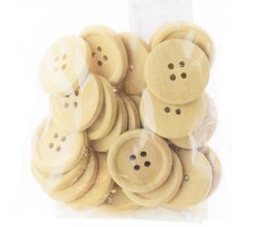 Gombíky natur 2,3cm s/24