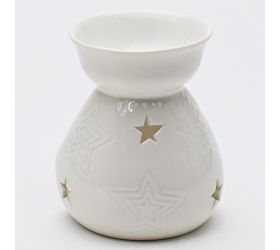 Aromalampa biela hviezdičky 10x10x11cm super cena