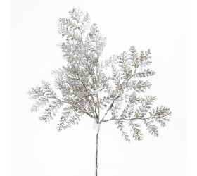 Vetvička cypruštek strieborný glitter 40cm
