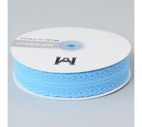 Stuha čipka 30mmx50y bl.modrá