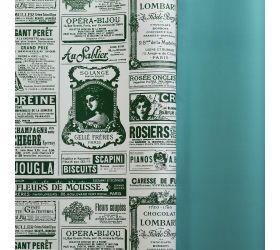 Fólia bal.papier s/20 zel.+noviny 58*58cm