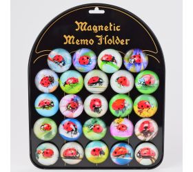 Magnetka lienky mix 4x4x1,4cm/24pcs