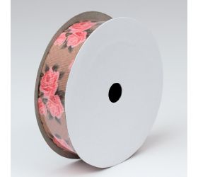 Stuha rypsová ruža 2,5cmx9m