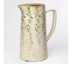 Džbán keramika vzor zelený 20,5x13,5x25,5cm