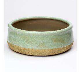 Obal kruh keramika zelený 21,5x21,5x8cm