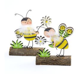 Včela podstavec drevo 9x12x3cm