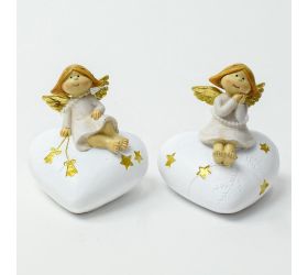 Anjel na srdci 8x7,5x8,5cm mix 2