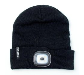 Pevnácenačiapka čierna s čel.svetlom led