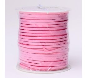 Šnúrka koža 3mmx45m ružová