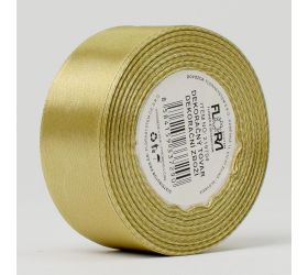 Stuha satén zlatá 25mm 15m
