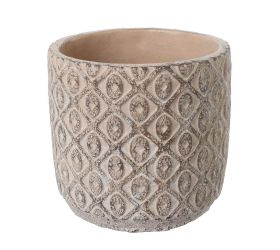 Obal cement antique lt. brown d14.5*h14cm