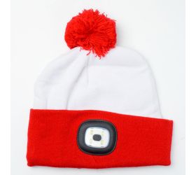 Čiapka x-mas bielo-červená,4xsmd led