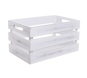 423fl/s bednička biela drevo l/28*17,5*15cm