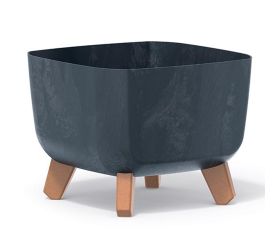Dgql240e kvetináč gracia sq.na nohách beton antracit 24xh18,7cm
