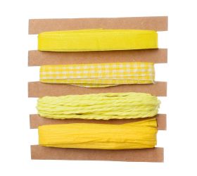 Stuhy žlté 4x5mc polyester 11*1*15cm