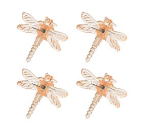 Klips vážka rosteto oranž 4ks, 3,5 x 3,5 cm