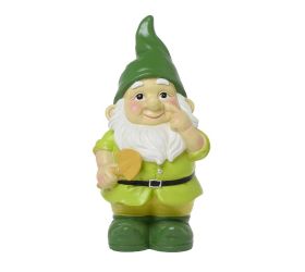 Trpaslík polyrez 15,5x14x30cm zelený