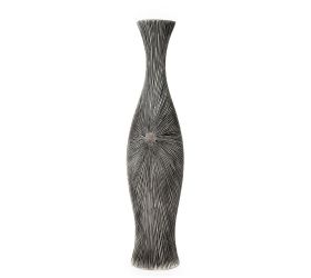 Váza polyrez m 14x14x59cm medená